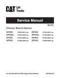 Caterpillar Cat DP40K Forklift Lift Trucks Service Repair Manual SN:ET19C-00011 and up