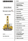 LIEBHERR RL44 PIPE LAYER SERIES 4 LITRONIC Service Repair Manual