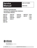 Allison Transmission 4000 Series Generation Controls Vocational Models 4700 EVS Service Repair Manual