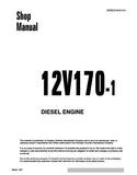 Komatsu 12V170-1 Diesel Engine Service Repair Manual