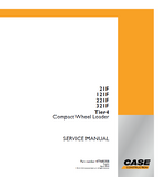 CASE 321F STD Tier 4 Compact Wheel Loader Service Repair Manual