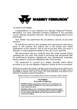 Massey Ferguson 9795 CE Combine Operator’s manual