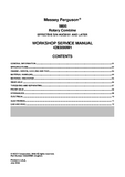 Massey Ferguson 9895 Rotary Combine Service Repair Manual (EFFECTIVE S/N HUC8101 AND LATER)
