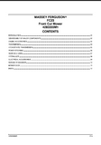 Massey Ferguson FC23 Front Cut Mower Service Repair Manual