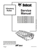 Bobcat 72 Inch Vibratory Roller Service Repair Manual S/N 063200101 And Above