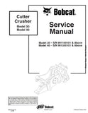 Bobcat Cutter Crusher (Model 30 ) Service Repair Manual S/N 991100101 And Above