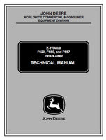 John Deere Z-Trak F620 Mower Service Repair Manual (TM1678)