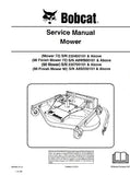 Bobcat MI Finish Mower 90 Service Repair Manual S/N A8SD00101 And Above