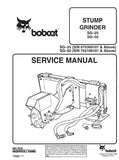 Bobcat SG25 Stump Grinder Service Repair Manual S/N 879300101 And Above