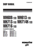 Komatsu WH609-1E0 Telescopic Handler Service Repair Manual SN: 395F61003 and up