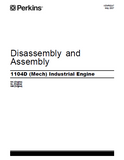 PERKINS 1100 SERIES 1104D (MECH) INDUSTRIAL ENGINE Model (NM)Service Repair Manual