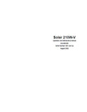 Daewoo Doosan SOLAR 210W-V Wheel Excavator Operator and Maintenance manual