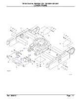 Takeuchi TB108 Compact Excavator Parts Catalogue Manual SN:10810004~10812001