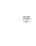 Daewoo Doosan Solar 140W-V Wheel Excavator Operator and Maintenance manual