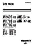 Komatsu WH714H-1E0 Telescopic Handler Service Repair Manual SN: 395F71003 and up