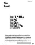 Komatsu D31PLL-20 Dozer Bulldozer Service Repair Manual