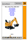 JCB Micro Plus Tiers EXCAVATOR Service Repair Manual SN: M1007129 Onwards