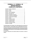 CASE IH FARMALL 35 Tractor Service Repair Manual