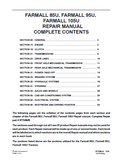 CASE IH FARMALL 95U Tractor Service Repair Manual
