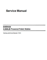 Toyota 6HBW20 4000LB Powered Pallet Walkie Service Repair Manual