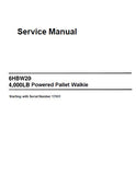 Toyota 6HBW20 4000LB Powered Pallet Walkie Service Repair Manual