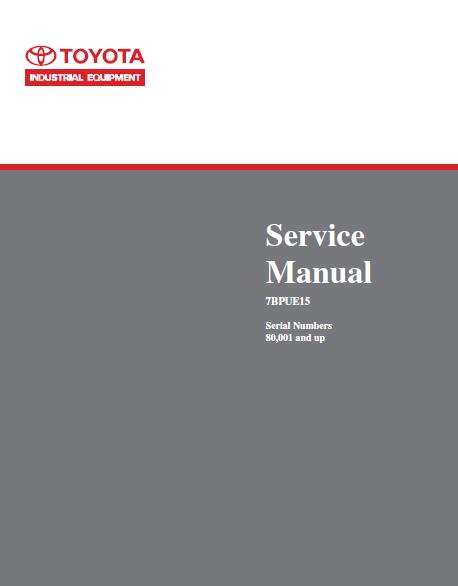 TOYOTA 7BPUE15 High Level Orderpicker Service Repair Manual