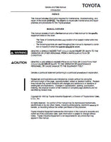 Toyota 6HBW20 Electric Pallet Jack Walkie Walk Service Repair Manual