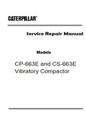 Caterpillar Cat CS-663E Vibratory Compactor (Prefix AEF) Service Repair Manual (AEF00001 and up)