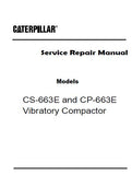 Caterpillar Cat CS-663E Vibratory Compactor (Prefix ASB) Service Repair Manual (ASB00001 and up)