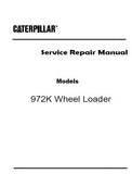 Caterpillar Cat 972K Wheel Loader (Prefix Z4W) Service Repair Manual (Z4W00001 and up)