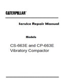 Caterpillar Cat CS-663E Vibratory Compactor (Prefix DAF) Service Repair Manual (DAF00001 and up)