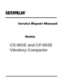 Caterpillar Cat CS-663E Vibratory Compactor (Prefix DAG) Service Repair Manual (DAG00001 and up)