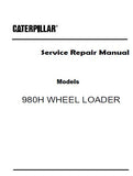 Caterpillar Cat 980H Wheel Loader (Prefix PF8) Service Repair Manual (PF800001 and up)