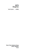 John Deere 6076 Engine Service Repair Manual (ctm6)
