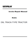 Caterpillar Cat D8L TRACK-TYPE TRACTOR Dozer Bulldozer (Prefix 7YB) Service Repair Manual (7YB01573 and up)