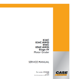 CASE 836C AWD Stage IV Motor Grader Service Repair Manual
