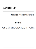 Caterpillar Cat 735C ARTICULATED TRUCK (Prefix LFJ) Service Repair Manual (LFJ00001 and up)
