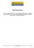 New Holland TT75 4WD tractor Service Repair Manual