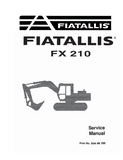 FiatAllis FX210 Crawler Excavator Service Repair Manual