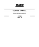 CASE CX700 Tier 3 Crawler Excavator Service Repair Manual