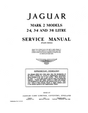 1959 JAGUAR MARK 1 & 2, 240 & 340 Service Repair Manual