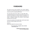 Toyota 50-4FD100 Forklift Service Repair Manual