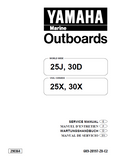YAMAHA OUTBOARD 25JMHO Service Repair Manual L: 301291 -