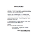Toyota 50-4FD135 Forklift Service Repair Manual