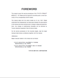 Toyota 42-6FGCU30 Forklift Service Repair Manual