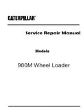 Caterpillar Cat 980M Wheel Loader (Prefix MGD) Service Repair Manual (MGD00001 and up)