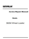 Caterpillar Cat 980M Wheel Loader (Prefix XDJ) Service Repair Manual (XDJ00001 and up)