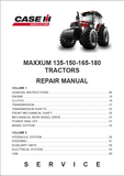 CASE IH Maxxum 135 Trator Service Repair Manual