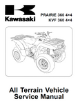 2007 Kawasaki KVF360A7F 4X4 Prairie Service Repair Manual