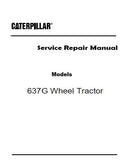 Caterpillar Cat 637G Wheel Scraper (Prefix DEX) Service Repair Manual (DEX00001 and up)